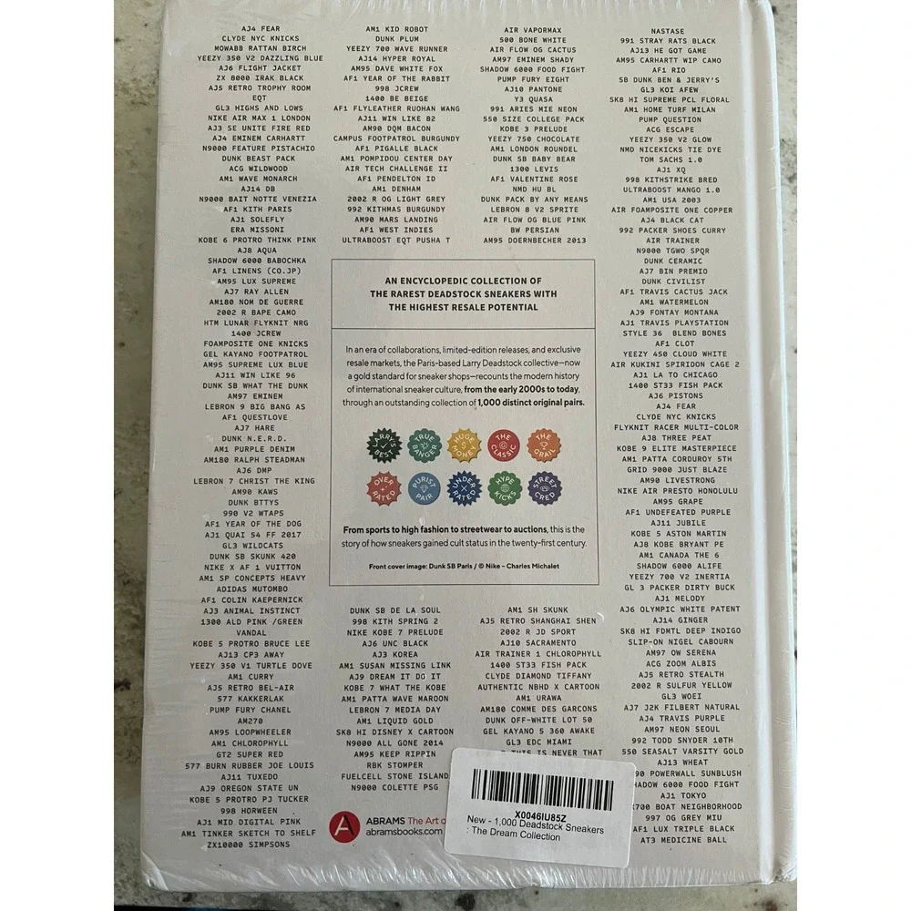 1,000 Deadstock Sneakers: The Dream Collection Book by Larry Deadstock Shoes